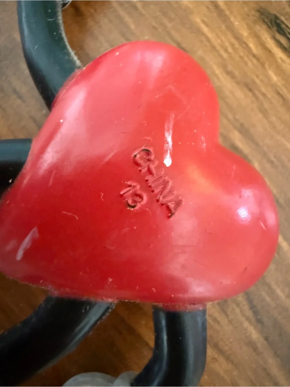 Red 'I Love You' Heart Figurine vintage